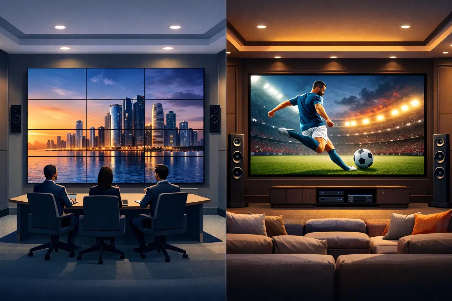 Video Wall vs LED Screen: أيهما أنسب؟