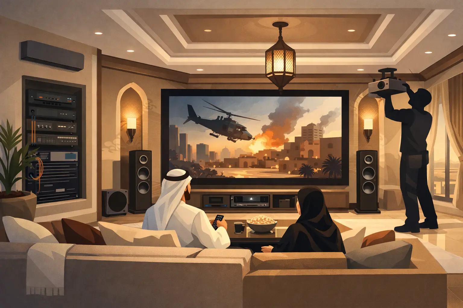 كيف ينجح تركيب سينما منزلية في الدوحة؟