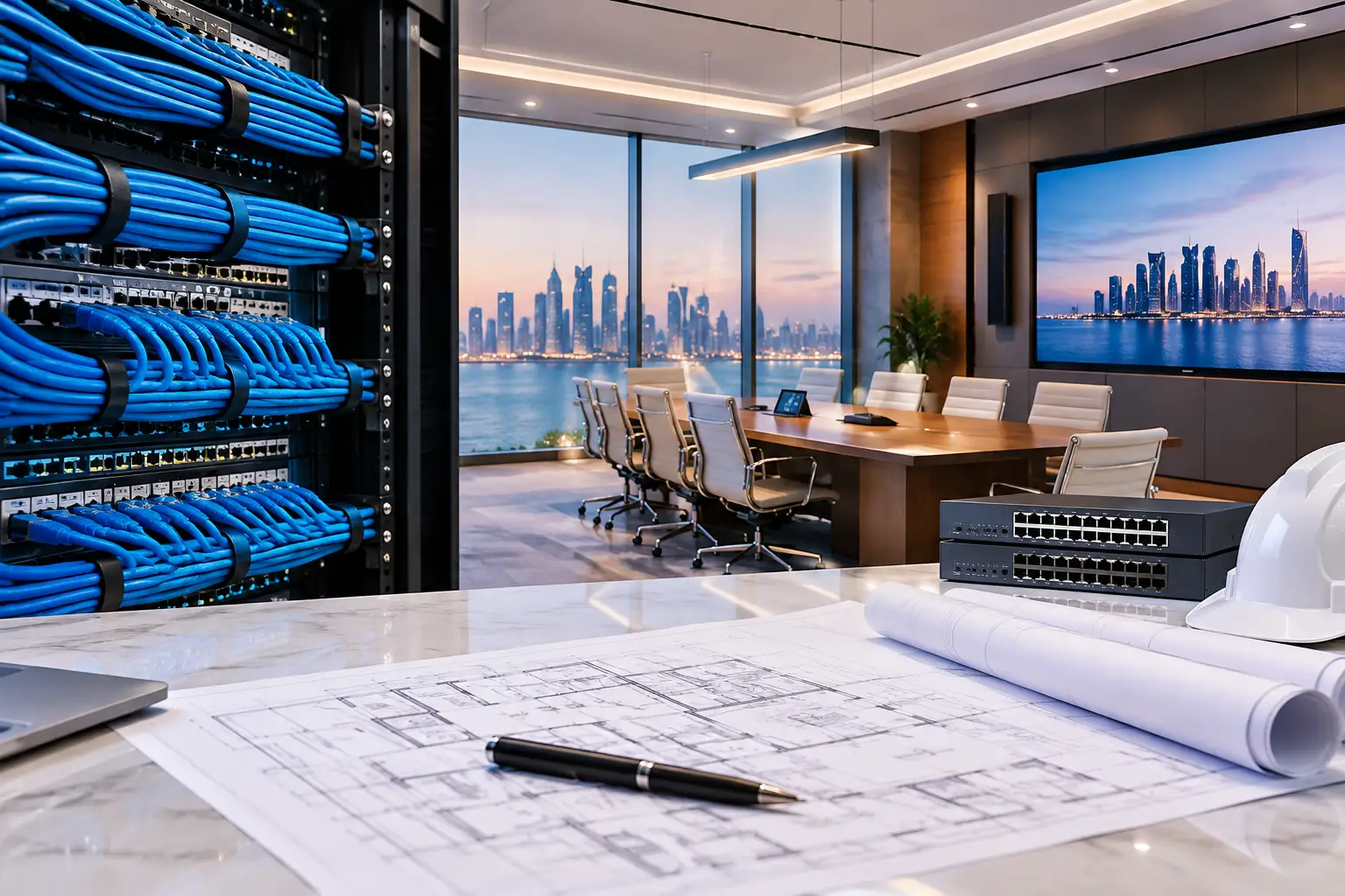 دليل شبكات البيانات للمباني للتصميم والتنفيذ